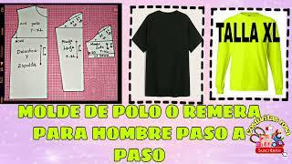 MOLDE POLO O REMERA PARA HOMBRE TALLA XL