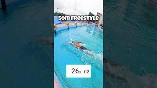 50m Fast Swimming Under 28 seconds #learnswimming #swimming #swim