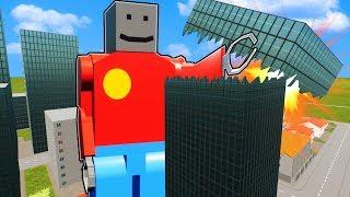 We Saved Lego City from BobZilla using Tanks in Brick Rigs