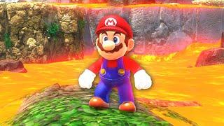 Mario Odyssey maar de vloer is lava