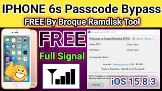 Iphone 6s Passcode bypass Free by Broque Ramdisk Pro Tool with Sim Working 100% | 2024