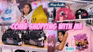 COME SHOPPING WITH ME + HUGE HAUL  | forever 21 x hello kitty, Ross, Burlington, Marshalls, & more!