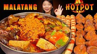 Cooking & Eating | Spicy Malatang Hotpot | Chicken Diamond | Cheese Sausages | Nepali Mukbang