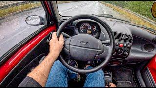 2004 Fiat Seicento [1.1 Fire 55 hp] |0-100| POV Test Drive #2185 Joe Black