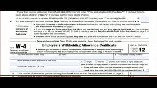 Form w-4 tutorial