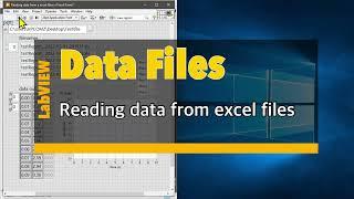 LabVIEW (Data files) #EP2 Reading data from excel files