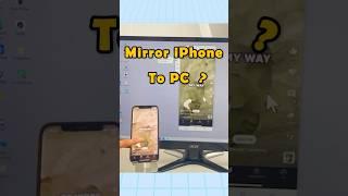 Mirror iPhone To PC With One Click