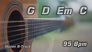 G Major (95 Bpm) Acoustic Guitar Backing Track with Cajon