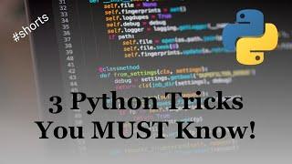 3 Quick Python Tricks You MUST Know! #Shorts