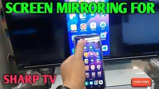 how to screen mirror sharp tv