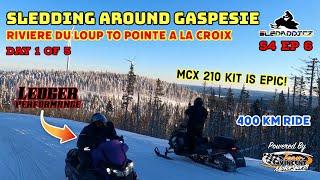 Snowmobiling Around Gaspesie, Quebec | Day 1 - Riviere Du Loup to Pointe A La Croix | Ski-Doo 900R's