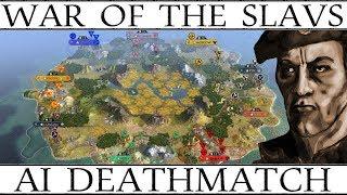 Civ 5: War of the Slavs AI Only Deathmatch