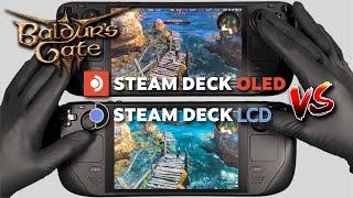 Baldur's Gate 3 | Steam Deck OLED Gameplay | Steam OS | OLED Vs LCD Comparison