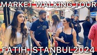 TurkiyeIstanbul Fatih District:Beyazit Fake Market Grand Bazaar Çemberlitaş Walking Tour |4K