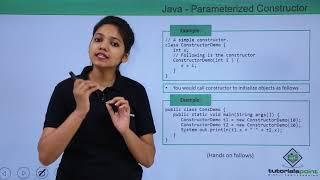 Java - Parameterized Constructor