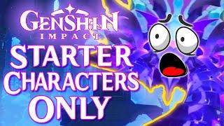 Can you beat Genshin's Final Boss with Starter Characters ONLY? | Genshin Impact v5.3 Challenge