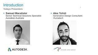 Autodesk Webinar Generative Design Revit 2021