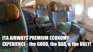 Our ITA Airways Premium Economy Experience - the Good, the Bad, and the UGLY!