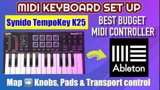 Synido TempoKey K25 MIDI Keyboard Review and Set Up with Ableton Live