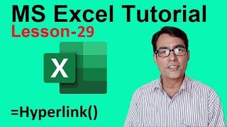 Hyperlink formula in excel | Ms excel tutorial lesson - 29 | How to use hyperlink in excel