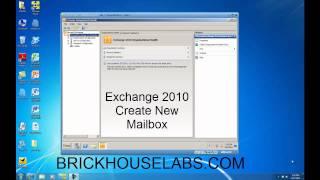 Create New Exchange 2010 Mailbox and User Account