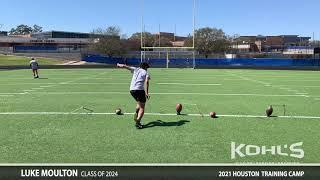 Luke Moulton 2021 Houston Training Camp