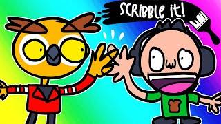 Scribble It Funny Moments - Using Teamwork to Draw Worse!