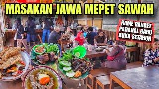 MASAKAN JAWA MEPET SAWAH BARU BUKA SETAHUN TAPI RAME BANGET !! SIANG DIKIT LUDES !!