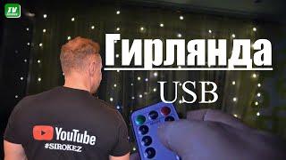 Китайская Гирлянда USB с пультом управления