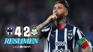 MONTERREY 4-2 SANTOS J10 | Gol de Ramos en un partidazo | Clausura 2025