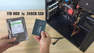 How to clone larger HDD to smaller SSD for free