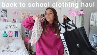 $1000 back to school TRY ON clothing haul