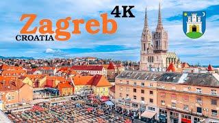 ZAGREB. Croatia. Europe. Earth. 4K