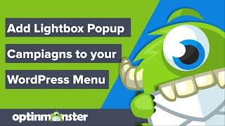 How to Add a Lightbox Popup Campaign to your WordPress Menu