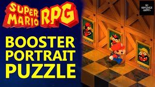 Super Mario RPG Booster Tower Portraits Order Puzzle Solution - Family Portraits Oldest to Youngest