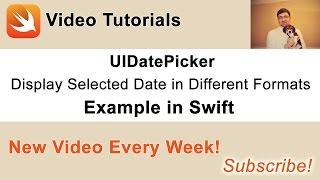 UIDatePicker example in Swift