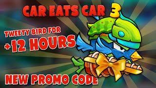 Car Eats Car 3 - Entering the promo code (Tweety Bird for 12 hours)