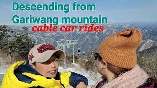 Descending from Gariwang Mountain/cable car rides/      nitz d explorer with travel buddy