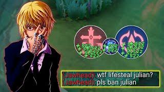 GLOBAL JULIAN NEW LIFESTEAL EMBLEM FOR SOLO RANKED!! - JULIAN NEW BEST BUILD AND EMBLEM 2025