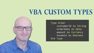 How to use Custom Types To Write Ultra Fast VBA code
