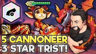 5 Cannoneer - 3 Star Tristana and Heimer Trainer Carries!! | TFT Dragonlands | Teamfight Tactics