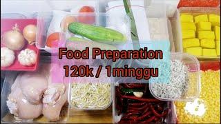 Food preparation untuk seminggu 120k dapat apa aja aa? Lengkap dengan meal plan