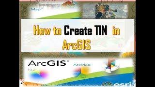 How to #Create #TIN in  #ArcGIS |  #Software_School | Tutorial 52