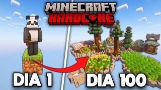 Sobreviví 100 DÍAS en UN BLOQUE en MINECRAFT HARDCORE