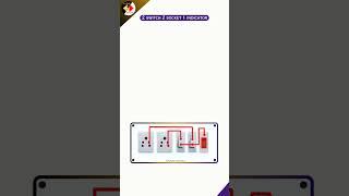 How to make an extension board | 2 Switch 2 Socket 1 Indicator Connection #shorts #youtubeshorts