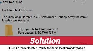 This is no longer located , Verify the items location and try again solution  part 2