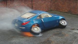 Extreme Camber Burnout Ends In Flames