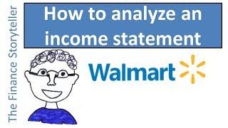 How to analyze an income statement - Walmart example (case study)