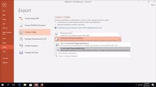 10 Save powerpoint as video