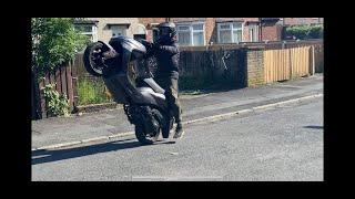 Sym crox  wheelie